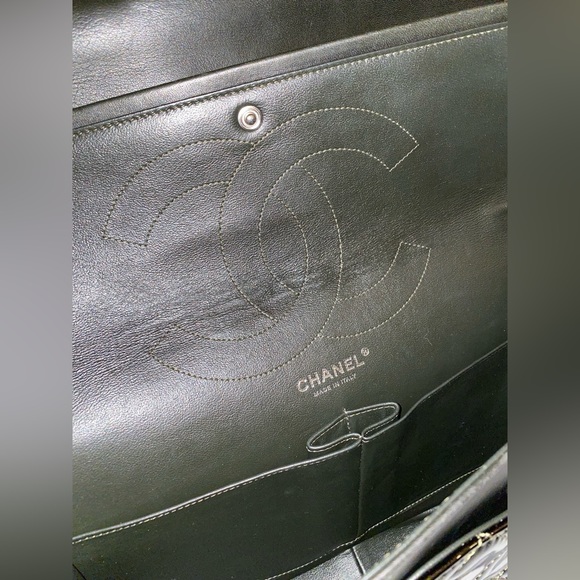 Chanel Iridescent Green Quilted Patent Leather Reissue 2.55 Classic 227 Flap Bag - Picture 9 of 9